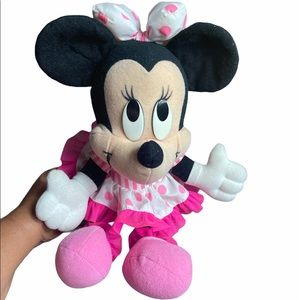 🔥🔥Mattel Disney Minnie Mouse Plush White & Pink.